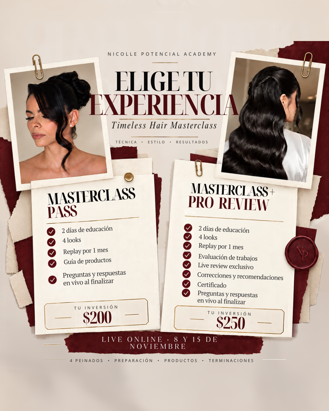 Timeless Hair Masterclass + Pro Review — $250